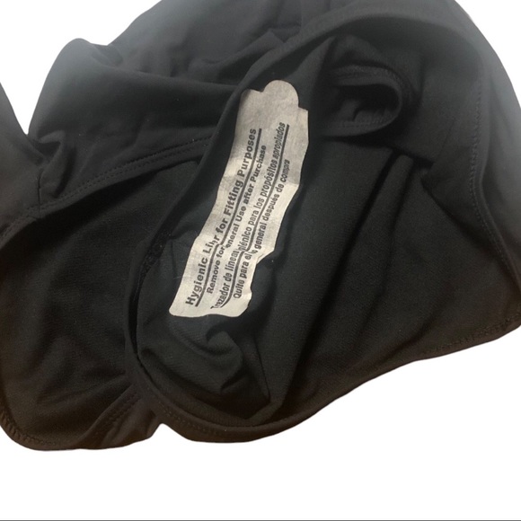 Time & Tru One Piece Swimsuit Black White Knotted Size Large 12/14 - Picture 9 of 11